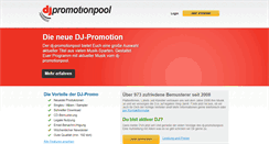 Desktop Screenshot of dj-promotionpool.de