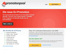 Tablet Screenshot of dj-promotionpool.de